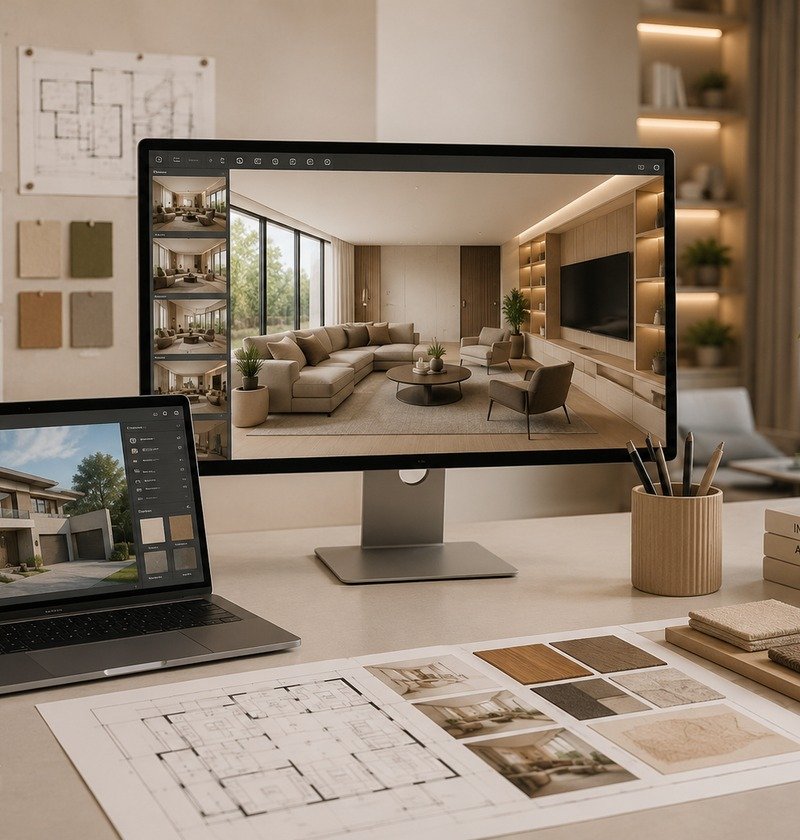 Realty 7 interior studio work